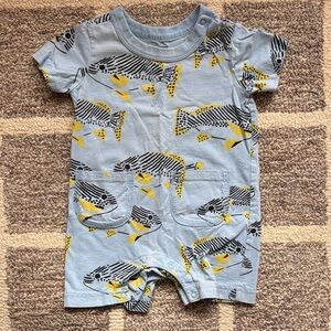 TEA COLLECTION | FISH BABY ROMPER